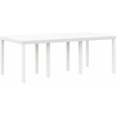 Table de Jardin Blanche 200x100x73 cm Vidaxl - Table de Jardin Table de Jardin Blanche 200x100x73 cm Vidaxl - Table de Jardin