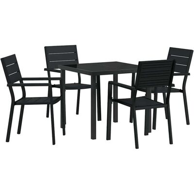 Ensemble de Salle à Manger de Jardin Vidlax - HDPE Résistant - 5 Pièces Ensemble de Salle à Manger de Jardin Vidlax - HDPE Résistant - 5 Pièces