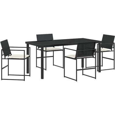 vidaXL - 2-Piece Garden Chair Set - Noir vidaXL - 2-Piece Garden Chair Set - Noir