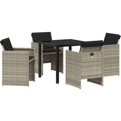 Ensemble de Salle à Manger de Jardin 5 Pièces avec Coussins - Mobilier d'Extérieur Ensemble de Salle à Manger de Jardin 5 Pièces avec Coussins - Mobilier d'Extérieur