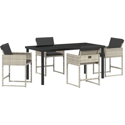 Generic - 5-Piece Set - Gris Clair - Ensemble de jardin repas Generic - 5-Piece Set - Gris Clair - Ensemble de jardin repas