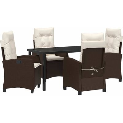 Generic - Outdoor Dining Set 5P - Marron - Garden Dining Set Generic - Outdoor Dining Set 5P - Marron - Garden Dining Set
