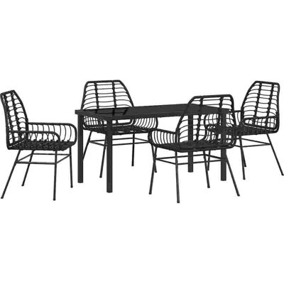 Vidaxl - Ensemble Jardin 5 Pièces Poly-Rattan - Jardin Vidaxl - Ensemble Jardin 5 Pièces Poly-Rattan - Jardin