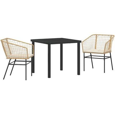Ensemble de Salle à Manger de Jardin Vidaxl - Moderne, Léger, Résistant aux Intempéries Ensemble de Salle à Manger de Jardin Vidaxl - Moderne, Léger, Résistant aux Intempéries