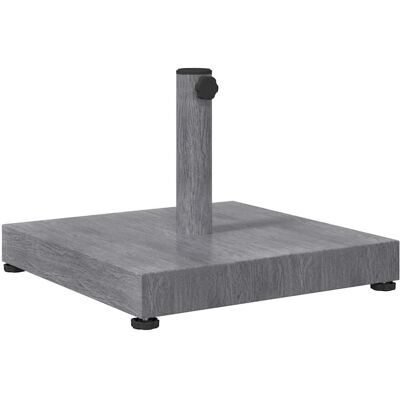 vidaXL Pied de parasol Aspect Bois Gris Foncé 45 x 45 x 31,5 cm vidaXL Pied de parasol Aspect Bois Gris Foncé 45 x 45 x 31,5 cm