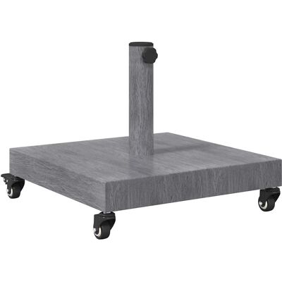 vidaXL Pied de parasol Aspect Bois Gris Foncé 45 x 45 x 31,5 cm vidaXL Pied de parasol Aspect Bois Gris Foncé 45 x 45 x 31,5 cm