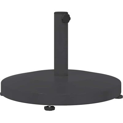 vidaXL Pied de parasol 24.6 kg Gris foncé Rond vidaXL Pied de parasol 24.6 kg Gris foncé Rond