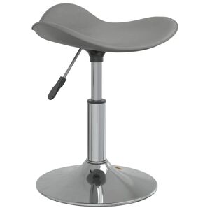 vidaXL Chaise de massage Gris Acier chromé et cuir artificiel