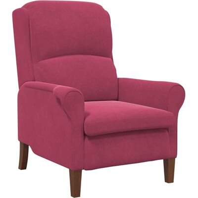 vidaXL fauteuil Rouge bordeaux Velours vidaXL fauteuil Rouge bordeaux Velours