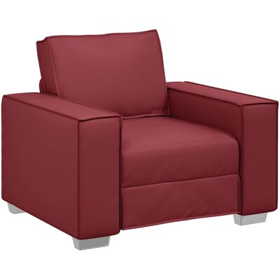vidaXL Canapé Rouge Bordeaux Métal, Bois, Textil, Mousse - Canapé vidaXL Canapé Rouge Bordeaux Métal, Bois, Textil, Mousse - Canapé