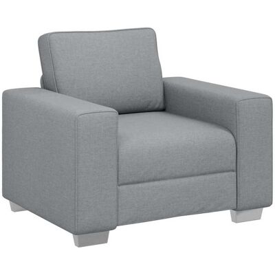 vidaXL Canapé Gris Clair Polyester - Canapé vidaXL Canapé Gris Clair Polyester - Canapé