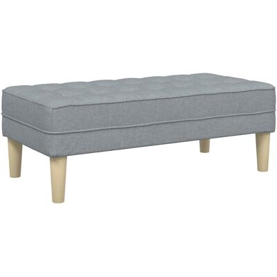 Vidaxl Banc Ottoman Rectangulaire Gris Clair - Banc Ottoman Vidaxl Banc Ottoman Rectangulaire Gris Clair - Banc Ottoman