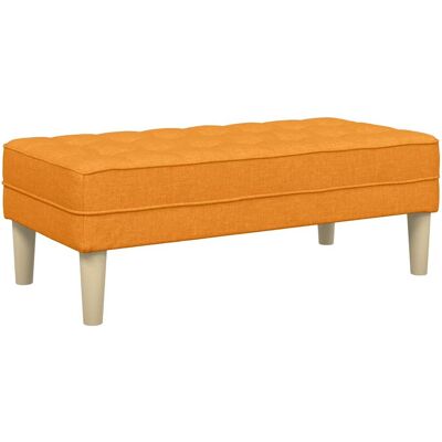 vidaXL banc avec coussin Jaune foncé 113 x 57 x 39 cm tissu vidaXL banc avec coussin Jaune foncé 113 x 57 x 39 cm tissu
