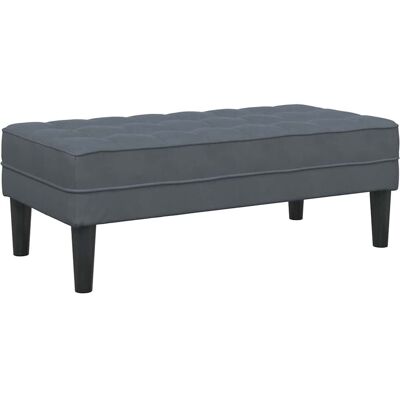 VidaXL Banc Rectangulaire Durable en Bois Gris Foncé - Siège pour Deux VidaXL Banc Rectangulaire Durable en Bois Gris Foncé - Siège pour Deux