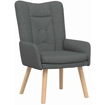 vidaXL fauteuil Gris foncé 63 x 67 x 94 cm Tissu et contreplaqué vidaXL fauteuil Gris foncé 63 x 67 x 94 cm Tissu et contreplaqué