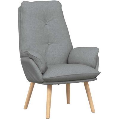 vidaXL fauteuil Gris clair 69 x 74 x 93 cm Tissu et Contreplaqué vidaXL fauteuil Gris clair 69 x 74 x 93 cm Tissu et Contreplaqué
