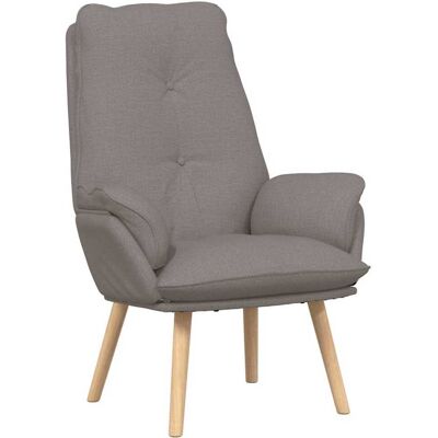 vidaXL fauteuil Taupe 69 x 74 x 93 cm Tissu et Contreplaqué vidaXL fauteuil Taupe 69 x 74 x 93 cm Tissu et Contreplaqué