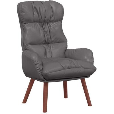 vidaXL fauteuil Gris 69 x 74 x 93 cm Simili cuir vidaXL fauteuil Gris 69 x 74 x 93 cm Simili cuir