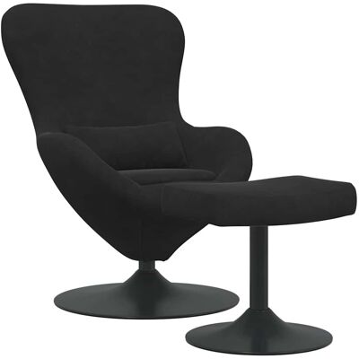 Fauteuil Œuf en Velours avec Repose-Pieds Vidaxl - Fauteuil Fauteuil Œuf en Velours avec Repose-Pieds Vidaxl - Fauteuil
