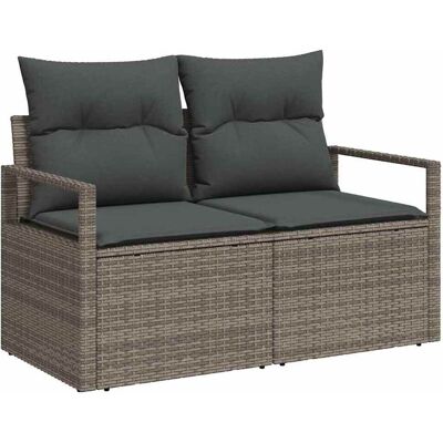 vidaXL Canapé de jardin 2 places avec rangement et coussins - Canapé de jardin vidaXL Canapé de jardin 2 places avec rangement et coussins - Canapé de jardin
