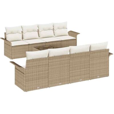 Ensemble de Canapés de Jardin Beige - 7 Pièces, Moderne, Extérieur, Confortable Ensemble de Canapés de Jardin Beige - 7 Pièces, Moderne, Extérieur, Confortable