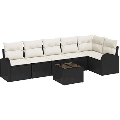 Ensemble de Canapé de Jardin Vidaxl - Modulaire, Résistant aux Intempéries, 6 Places Ensemble de Canapé de Jardin Vidaxl - Modulaire, Résistant aux Intempéries, 6 Places