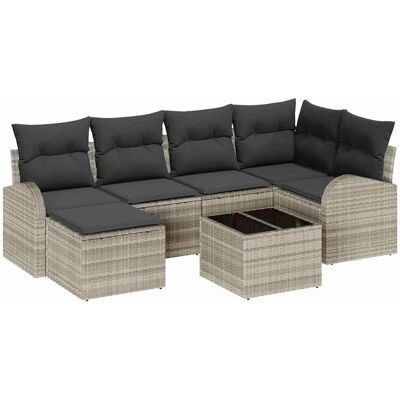 Ensemble Canapé de Jardin Vidaxl - Résistant aux Intempéries, Cushions, Élégant Ensemble Canapé de Jardin Vidaxl - Résistant aux Intempéries, Cushions, Élégant