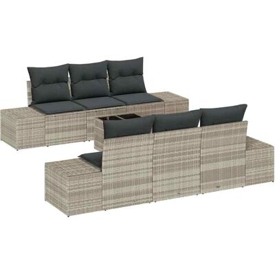 Ensemble de Canapé de Jardin Vidaxl Gris Clair et Foncé - Mobilier d'Extérieur Ensemble de Canapé de Jardin Vidaxl Gris Clair et Foncé - Mobilier d'Extérieur