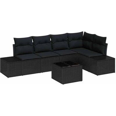 Ensemble de Canapés de Jardin 6 Pièces Beige Polyrotin - Mobilier Extérieur Ensemble de Canapés de Jardin 6 Pièces Beige Polyrotin - Mobilier Extérieur