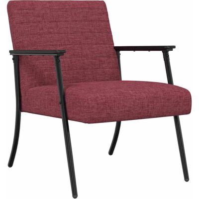 vidaXL fauteuil Bordeaux 59 x 75 x 78 cm tissu vidaXL fauteuil Bordeaux 59 x 75 x 78 cm tissu