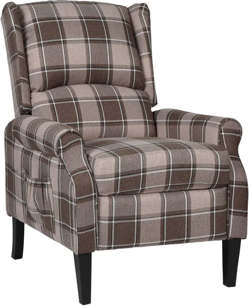 vidaXL Fauteuil inclinable Beige Tissu