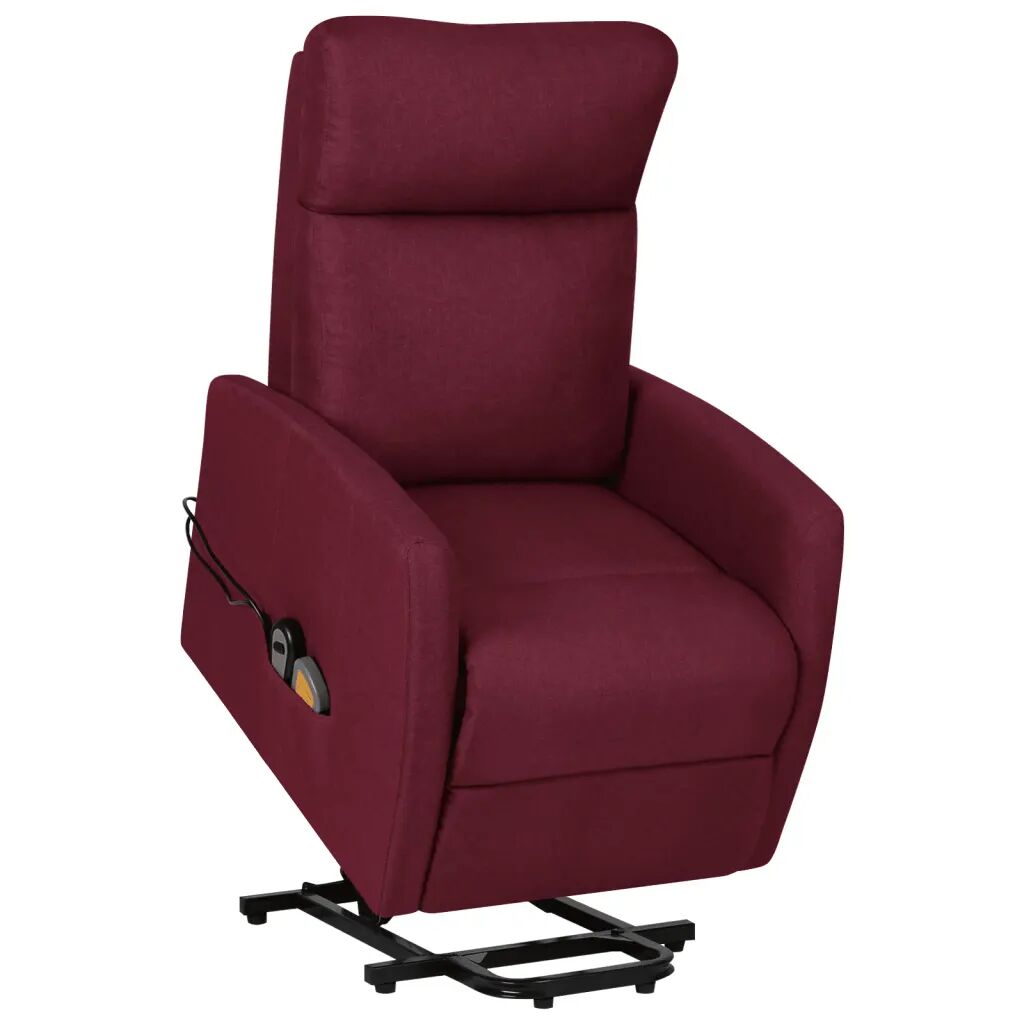 vidaXL Fauteuil de massage inclinable Violet Tissu