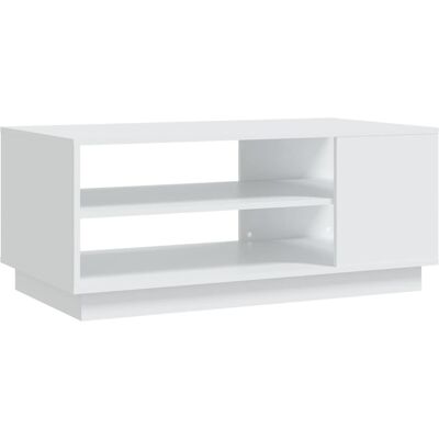 Table basse blanche vidaXL - Design moderne, Solide et Spacieuse Table basse blanche vidaXL - Design moderne, Solide et Spacieuse