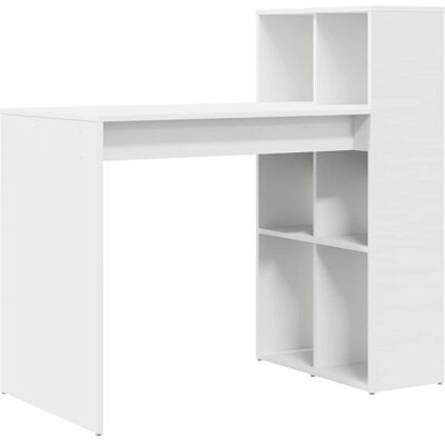 vidaXL Bureau Blanc Bois d'ingénierie 108 x 55 x 103.5 cm vidaXL Bureau Blanc Bois d'ingénierie 108 x 55 x 103.5 cm