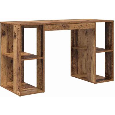 vidaXL Bureau Bois Ancien 130 x 50.5 x 75 cm Bois d'ingénierie vidaXL Bureau Bois Ancien 130 x 50.5 x 75 cm Bois d'ingénierie