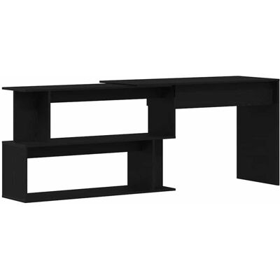 vidaXL Bureau en Bois Noir 200cm - Bureau vidaXL Bureau en Bois Noir 200cm - Bureau