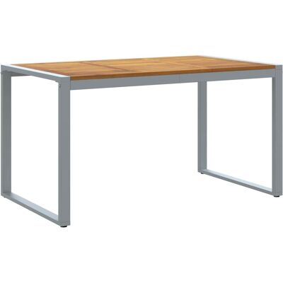 Table à Manger Extérieure Grise 140x80x75 cm - Table Table à Manger Extérieure Grise 140x80x75 cm - Table