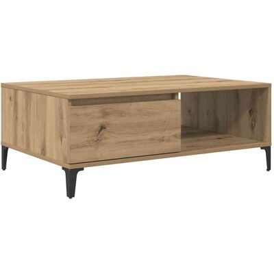 vidaXL Table basse chêne artisanal 90 x 60 x 35 cm Bois d'ingénierie vidaXL Table basse chêne artisanal 90 x 60 x 35 cm Bois d'ingénierie
