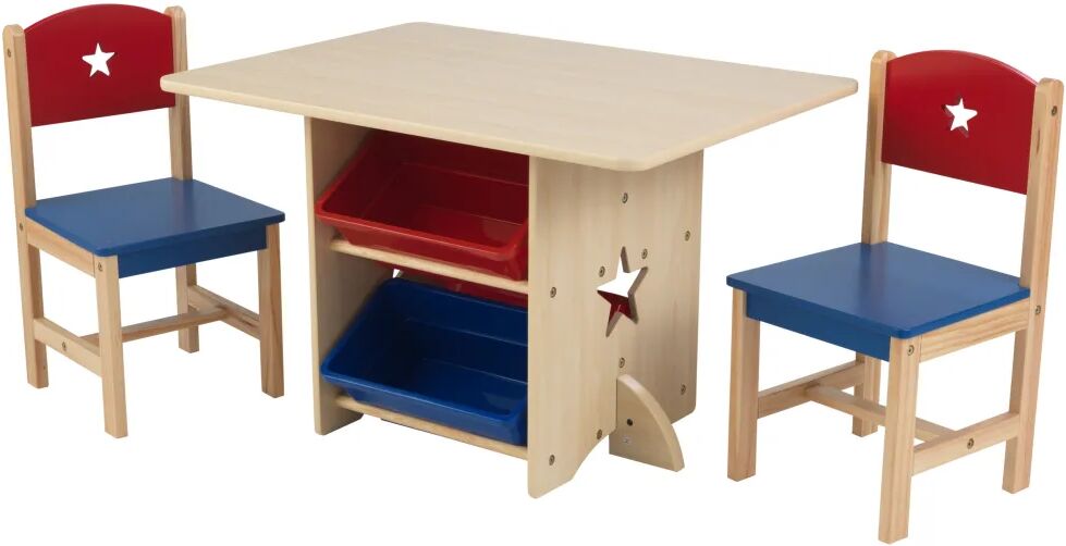 KidKraft Ensemble de table et 2 chaises avec motif d'étoile