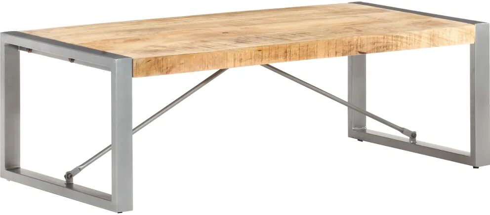 vidaXL Table basse 120x60x40 cm Bois de manguier brut