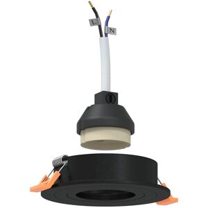 vidaXL 12 pièces Spotlights Ronds GU10 Noirs - Éclairage vidaXL 12 pièces Spotlights Ronds GU10 Noirs - Éclairage
