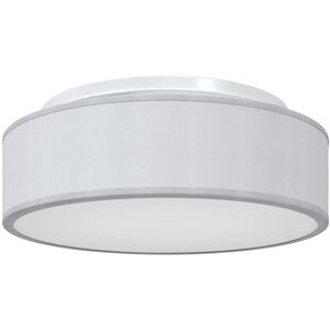 vidaXL Lampe de Plafond en Métal et Tissu Gris 38x13,5cm - Lampe de Plafond vidaXL Lampe de Plafond en Métal et Tissu Gris 38x13,5cm - Lampe de Plafond