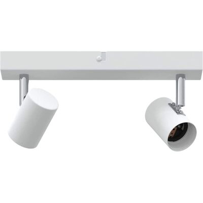 vidaXL Spot de plafond Blanc 26 x 6,5 x 11,5 cm Métal vidaXL Spot de plafond Blanc 26 x 6,5 x 11,5 cm Métal