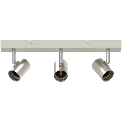 vidaXL Spot de plafond Nickel 38 x 6,5 x 11,5 cm Métal vidaXL Spot de plafond Nickel 38 x 6,5 x 11,5 cm Métal