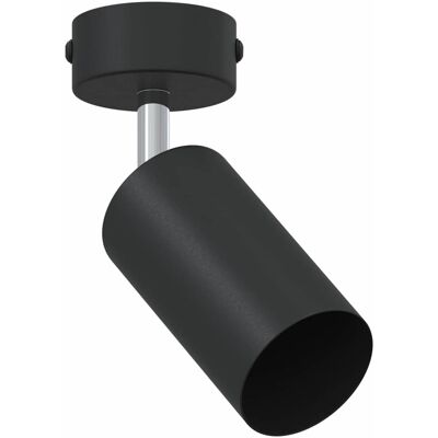 vidaXL Spot de plafond avec des projecteurs Noir 6 x 6 x 16 cm Métal vidaXL Spot de plafond avec des projecteurs Noir 6 x 6 x 16 cm Métal