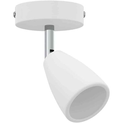 vidaXL Spot de plafond avec des projecteurs Blanc 8 x 8 x 14 cm Métal vidaXL Spot de plafond avec des projecteurs Blanc 8 x 8 x 14 cm Métal