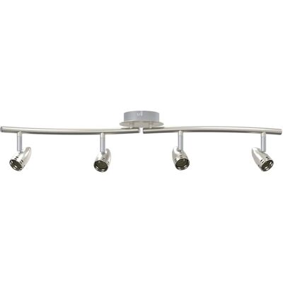vidaXL Spot de plafond Nickel 61 x 10 x 12,5 cm Métal vidaXL Spot de plafond Nickel 61 x 10 x 12,5 cm Métal
