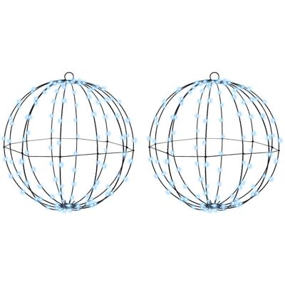 vidaXL Lumière de finial de Noël 2 pc 320 LED Blanc froid vidaXL Lumière de finial de Noël 2 pc 320 LED Blanc froid
