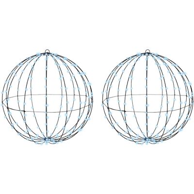 vidaXL Lumière de finial de Noël 2 pc 384 LED Blanc froid vidaXL Lumière de finial de Noël 2 pc 384 LED Blanc froid