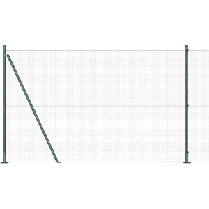 vidaXL Clôture en fil soudé avec base en béton 10 x 1,6 m Vert Maille vidaXL Clôture en fil soudé avec base en béton 10 x 1,6 m Vert Maille